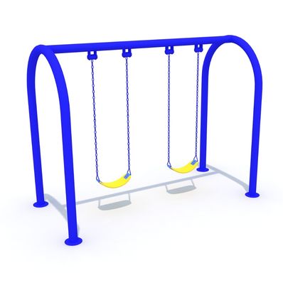 Metal swing for children model 11 blue