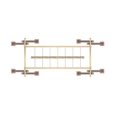 Leagan din metal pentru copii cu 6 locuri Balance Bridge, exterior, +5 ani, 735x307x361 cm