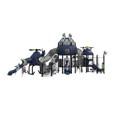 Complex de joaca pentru copii de metal Space Base 7, exterior, 3-15 ani, 1330x700x520 cm