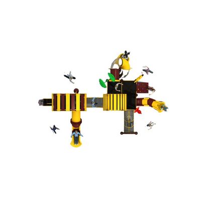 Complex de joaca pentru copii de metal Tiger, exterior, 3-15 ani, 910x680x430 cm