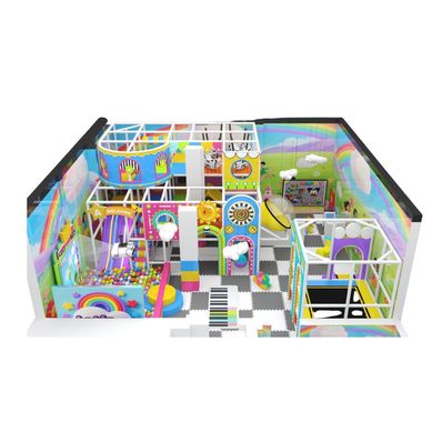 Loc de joaca modular de interior pentru copii Rainbow World 3, 3-12 ani