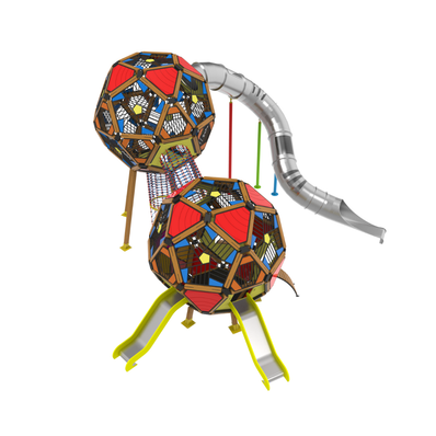 Loc de joaca din lemn pentru copii Arhimede 10, exterior, 5-16 ani, 970x900x580 cm