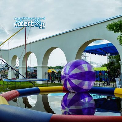 8mx0.8mm TPU Purple  inflatable balls