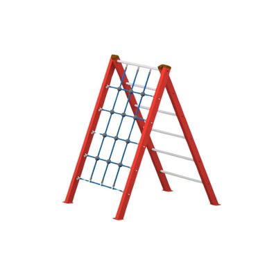 Sistem de catarare cu franghii pentru copii de exterior Model 5, 3-12 ani, 172x112x150 cm, lemn