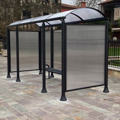 Statie autobuz 4 module cu pereti laterali