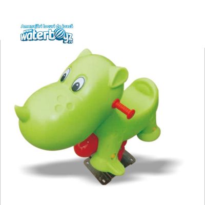 Spring Rider Funny Rhino Green