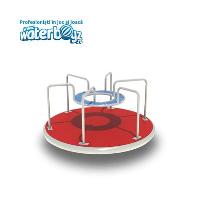 Carusel cu 6 locuri pentru copii, 3-10 ani, metal si plastic LLDPE