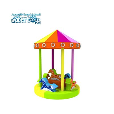 Carousel with little animals and roof
