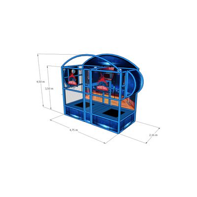 Trambulina modulara elastica pentru interior Challange Basketball, 120x120 cm, +3 ani