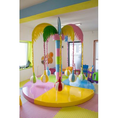 Electric Carousel Candy Colors Palm Tree