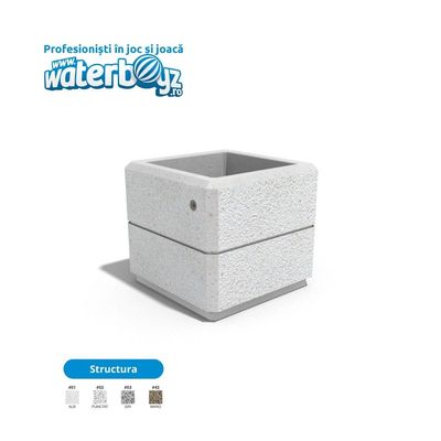 Concrete Urban Park Planter 12