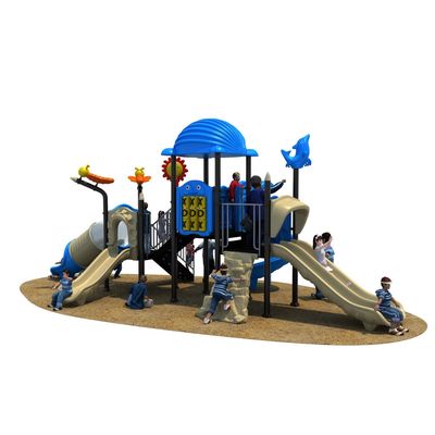 Complex de joaca pentru copii de metal Deep Sea 4, exterior, 3-12 ani, 920x490x395 cm