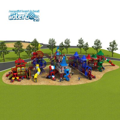 Complex de joaca pentru copii de metal Dream of Pleasure Island 8, exterior, 3-12 ani