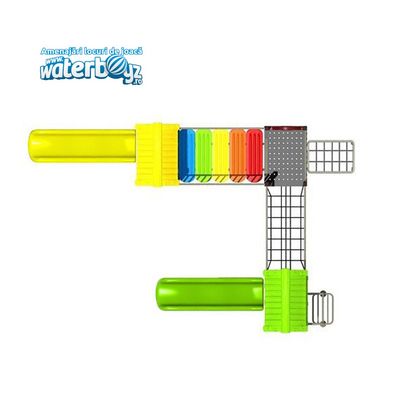 Complex de joaca pentru copii de metal Economy 24, exterior, 3-12 ani, 550x370x320 cm