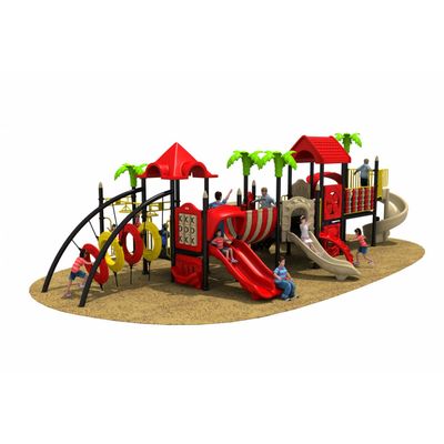 Complex de joaca pentru copii de metal Exotic 2, exterior, 3-12 ani, 1260x690x390 cm