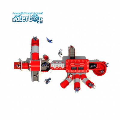 Complex de joaca pentru copii de metal Fire Control 7, exterior, 3-12 ani