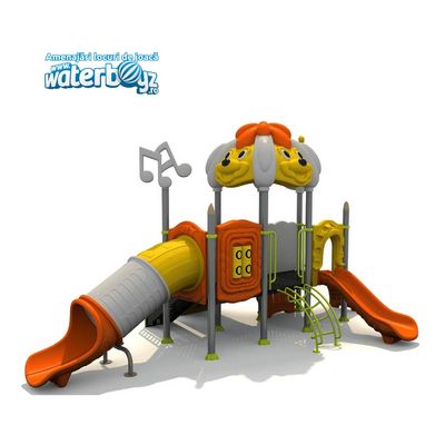 Complex de joaca pentru copii de metal Puppy Land 10, exterior, 3-12 ani, 690x460x380 cm