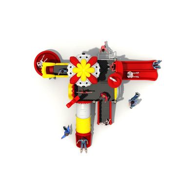 Complex de joaca pentru copii de metal Puppy Land 11, exterior, 3-12 ani, 680x530x440 cm