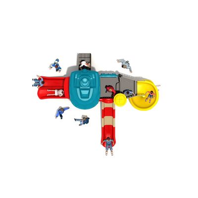 Complex de joaca pentru copii de metal Submarin Mic, exterior, 3-12 ani, 590x460x430 cm
