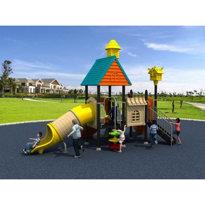 Complex de joaca pentru copii de metal Vila 2, exterior, 3-12 ani,  610 cm x 370 cm x 440 cm