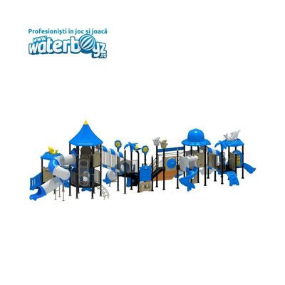 Complex de joaca pentru copii de metal Deep Sea 9, exterior, 3-12 ani, 1980x690x580 cm