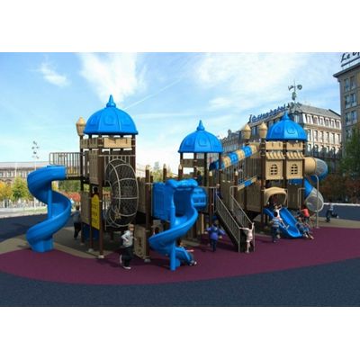 Complex de joaca pentru copii de metal Castle 1, exterior, 3-12 ani, 1450x820x540 cm