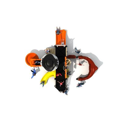 Complex de joaca pentru copii de metal Corabie 13, exterior, 3-12 ani, 750x740x430 cm