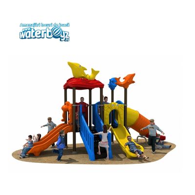 Complex de joaca pentru copii de metal Deep Sea, exterior, 3-12 ani, 650x310x340 cm