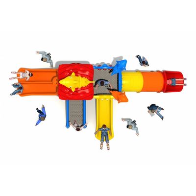 Complex de joaca pentru copii de metal Deep Sea, exterior, 3-12 ani, 650x310x340 cm