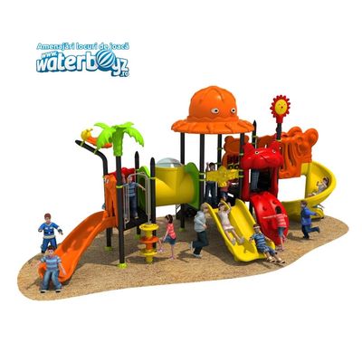 Complex de joaca pentru copii de metal Deep Sea 5, exterior, 3-12 ani, 850x390x400 cm