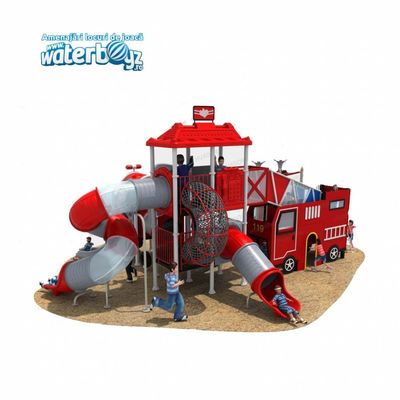 Complex de joaca pentru copii de metal Fire Control 2, exterior, 3-12 ani, 1100x900x510 cm