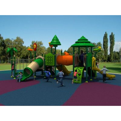 Complex de joaca pentru copii de metal Padurea Fermecata 6, exterior, 3-12 ani