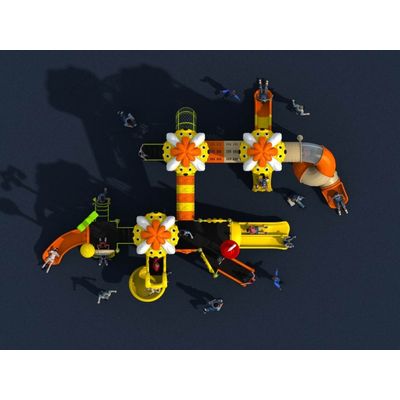 Complex de joaca pentru copii de metal Puppy Land 2, exterior, 3-12 ani