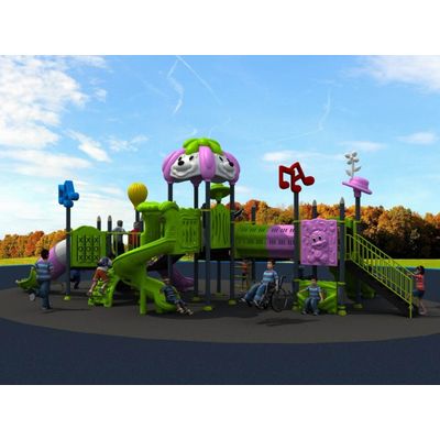 Complex de joaca pentru copii de metal Puppy Land 3, exterior, 3-12 ani, 1130x670x440 cm