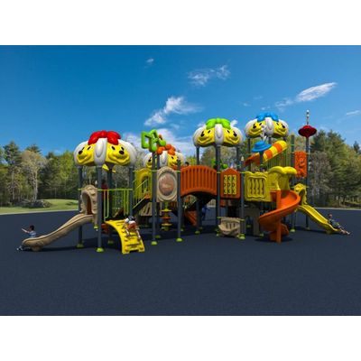 Complex de joaca pentru copii de metal Puppy Land 4, exterior, 3-12 ani, 1140x980x530 cm