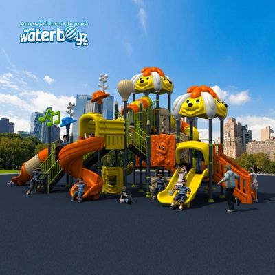 Complex de joaca pentru copii de metal Puppy Land 5, exterior, 3-12 ani