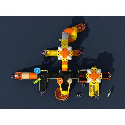 Complex de joaca pentru copii de metal Puppy Land 5, exterior, 3-12 ani