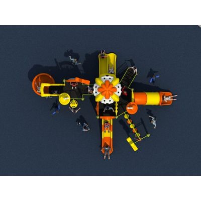 Complex de joaca pentru copii de metal Puppy Land 6, exterior, 3-12 ani