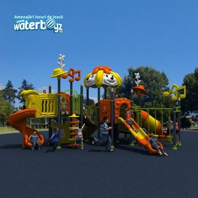 Complex de joaca pentru copii de metal Puppy Land 6, exterior, 3-12 ani