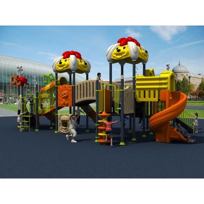 Complex de joaca pentru copii de metal Puppy Land 7, exterior, 3-12 ani, 1060x700x470 cm