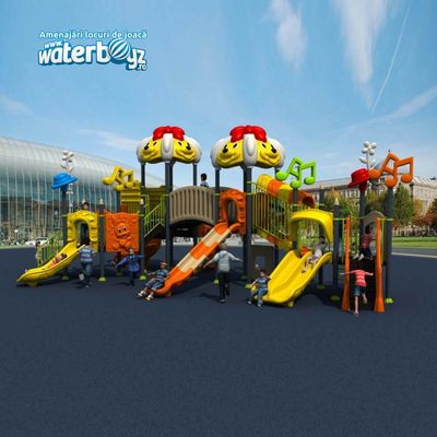 Complex de joaca pentru copii de metal Puppy Land 7, exterior, 3-12 ani, 1060x700x470 cm