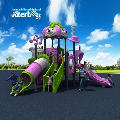 Complex de joaca pentru copii de metal Puppy Land 8, exterior, 3-12 ani,  680 cm x 530 cm x 440 cm