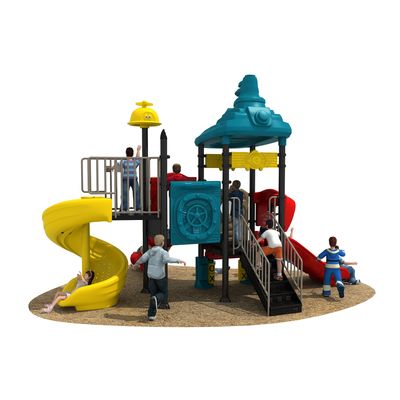Complex de joaca pentru copii de metal Submarin Mic, exterior, 3-12 ani, 590x460x430 cm