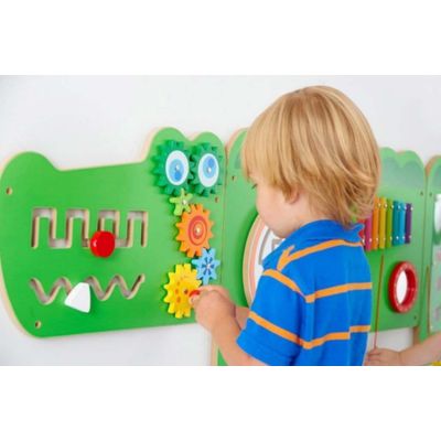 Panou interactiv de perete pentru copii Model 3, 120x60x120 cm, 0-3 ani