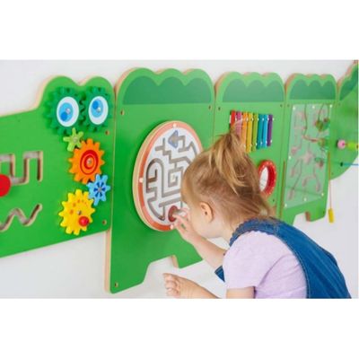Panou interactiv de perete pentru copii Model 3, 120x60x120 cm, 0-3 ani