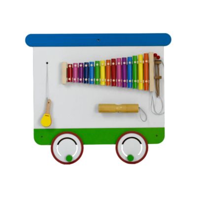 Panou interactiv de perete pentru copii Vagon 6, 110x57x2 cm, 0-3 ani