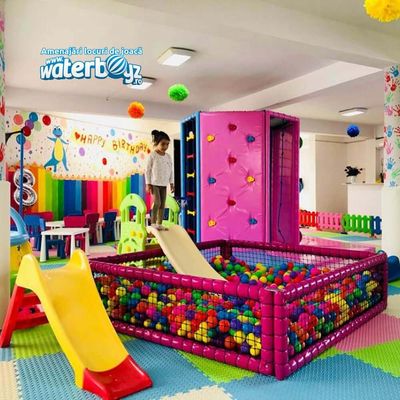 Piscina cu bile de interior pentru copii, 3-12 ani, 120x120 cm, 0-3 ani