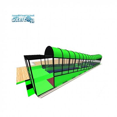 Loc de joaca de interior pentru copii cu tobogan Piste Tubing Donut Slide, 3-12 ani
