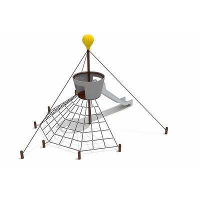 Sistem de catarare cu tobogan pentru copii de exterior Model 2, 3-12 ani, 760*720*480CM , metal