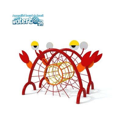 Sistem de catarare pentru copii de exterior Rac, 3-12 ani, 230x220x150 cm, metal